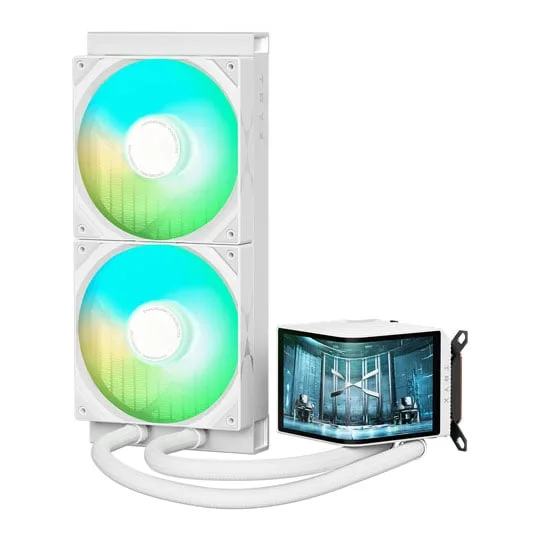 TRYX PANORAMA ARGB 280mm White AIO CPU Liquid Cooler Intel AMD 3