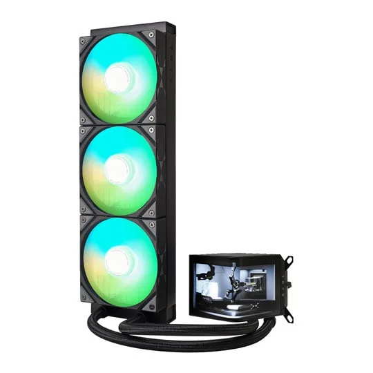 TRYX PANORAMA ARGB 360mm Black AIO CPU Liquid Cooler Intel AMD 3