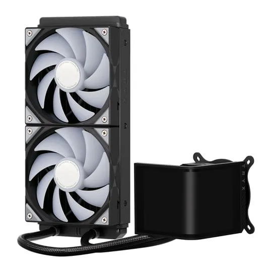 TRYX PANORAMA SE ARGB 240mm Black AIO CPU Liquid Cooler Intel AMD 3