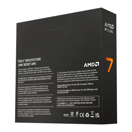 AMD Ryzen 7 9700X 8 Core AM5 CPU/Processor 3