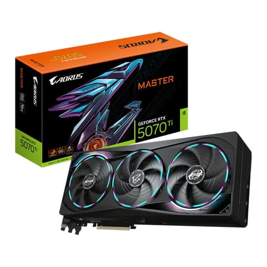 Gigabyte AORUS MASTER NVIDIA GeForce RTX 5070 TI 16GB Blackwell Graphics Card