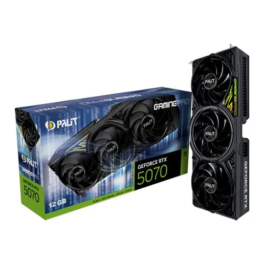 PALIT NVIDIA GeForce RTX 5070 Ti 16GB GAMEROCK OC Blackwell Graphics Card