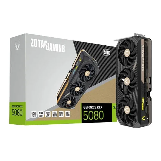 ZOTAC NVIDIA GeForce RTX 5080 AMP Extreme INFINITY 16GB Blackwell Graphics Card