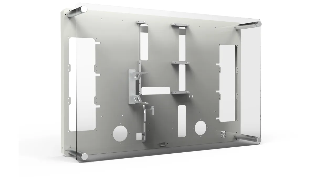 8Pack x CSFG Creative Solutions for Gamers: The Crow Wall Mount Chassis - White