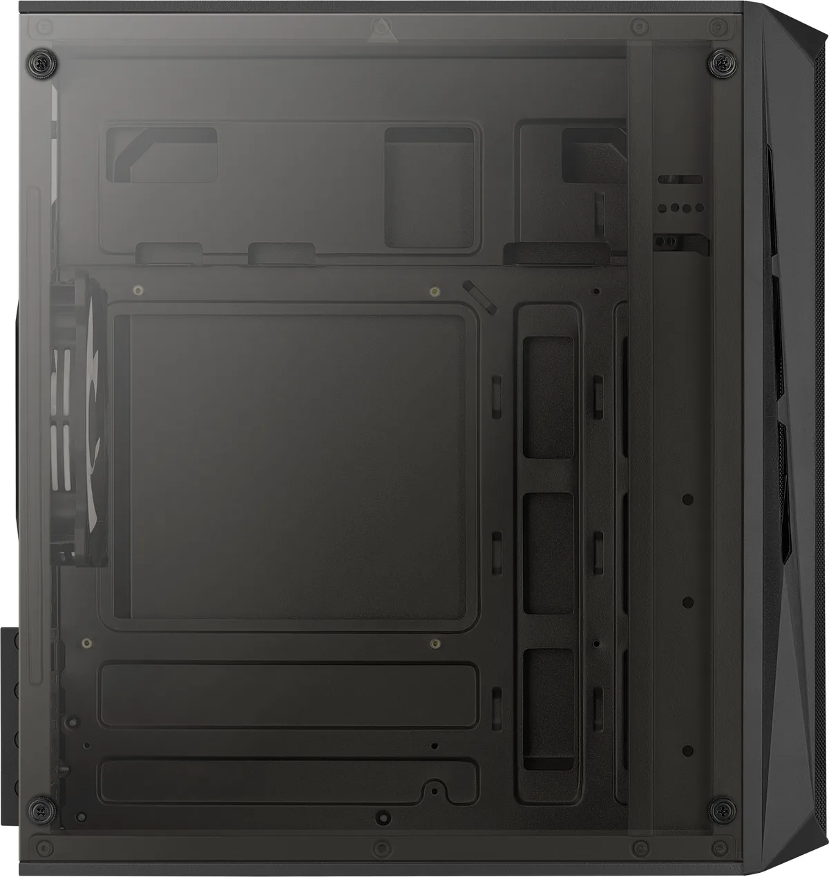 Aerocool CS-107 v2 FRGB Mini Tower Case - Black 6