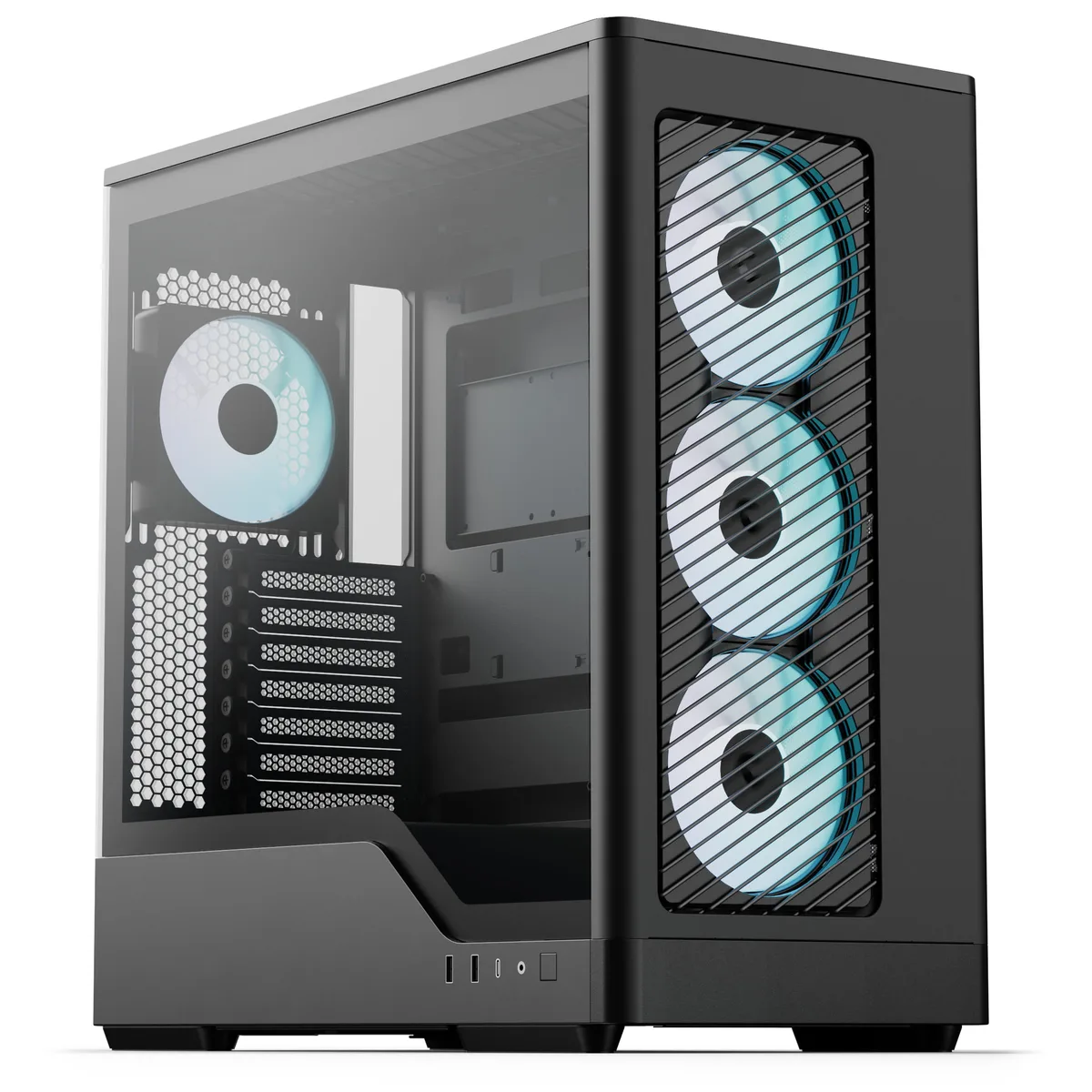 Aerocool D520A Mid Tower Case - Black
