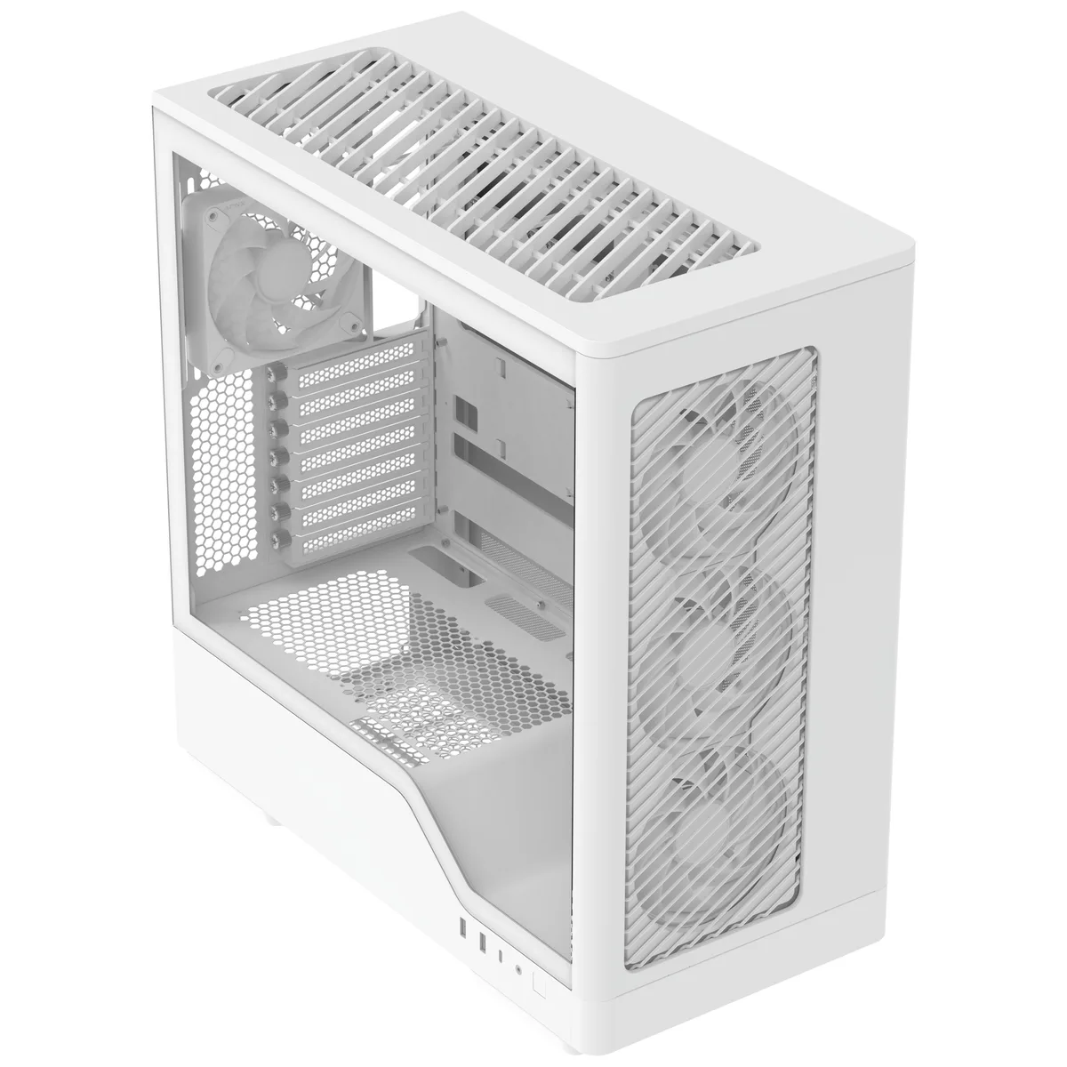 Aerocool D520A Mid Tower Case - White 3