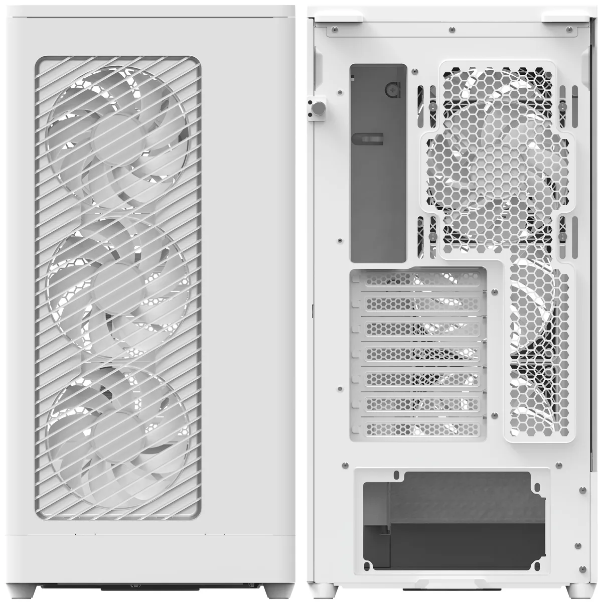 Aerocool D520A Mid Tower Case - White 8