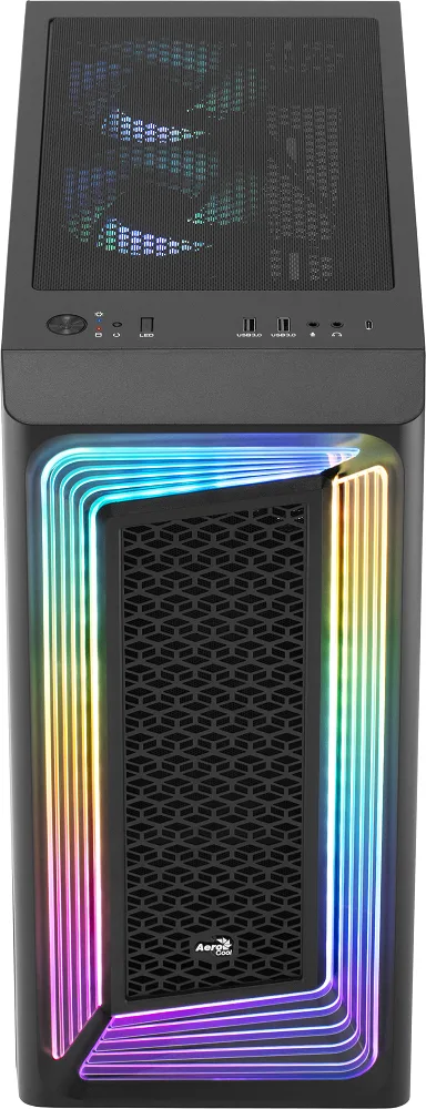 Aerocool Interstellar ARGB Mid Tower Case - Black 4