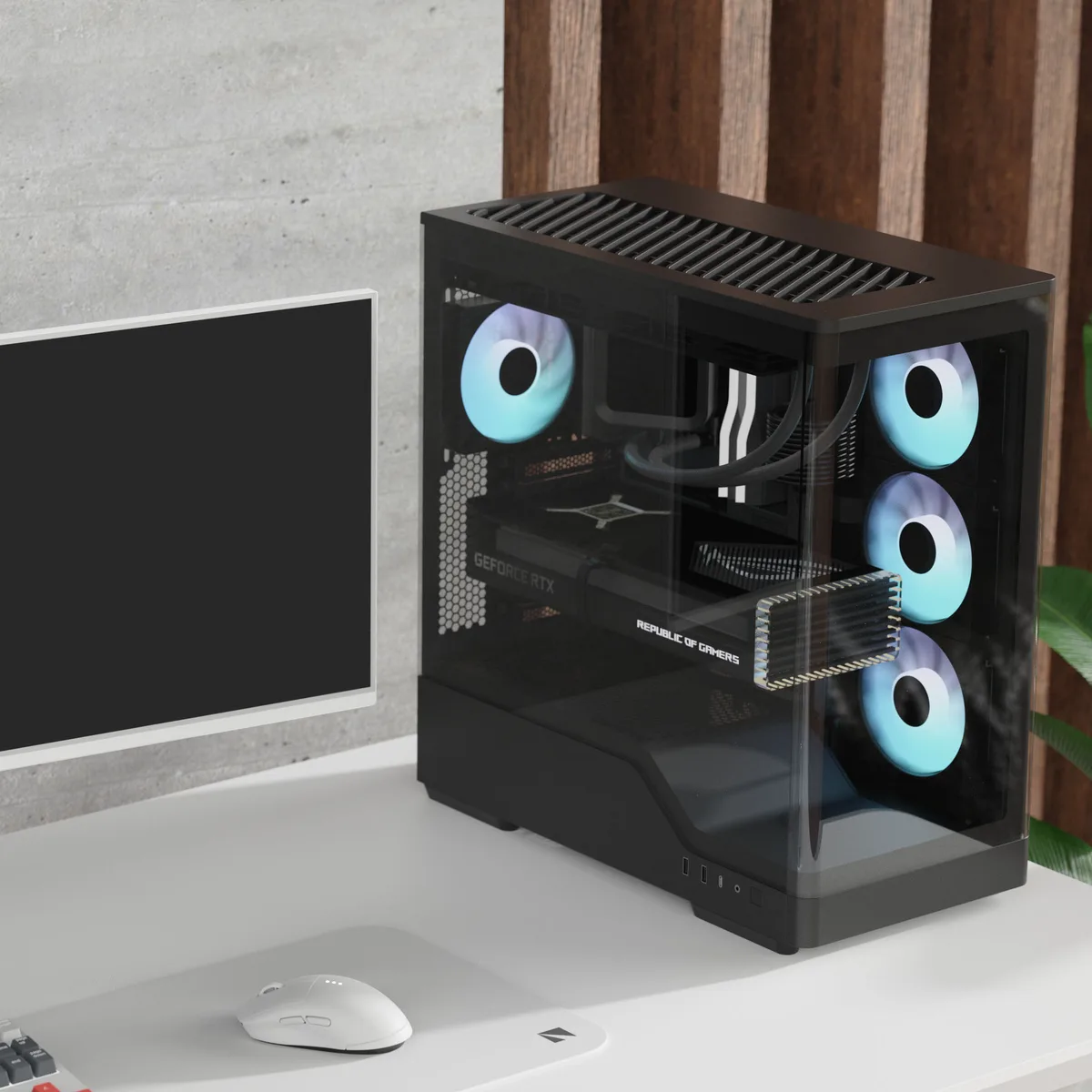 Aerocool P500A Mid Tower Case - Black 3