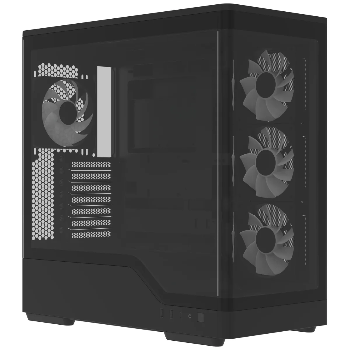 Aerocool P500A Mid Tower Case - Black 5