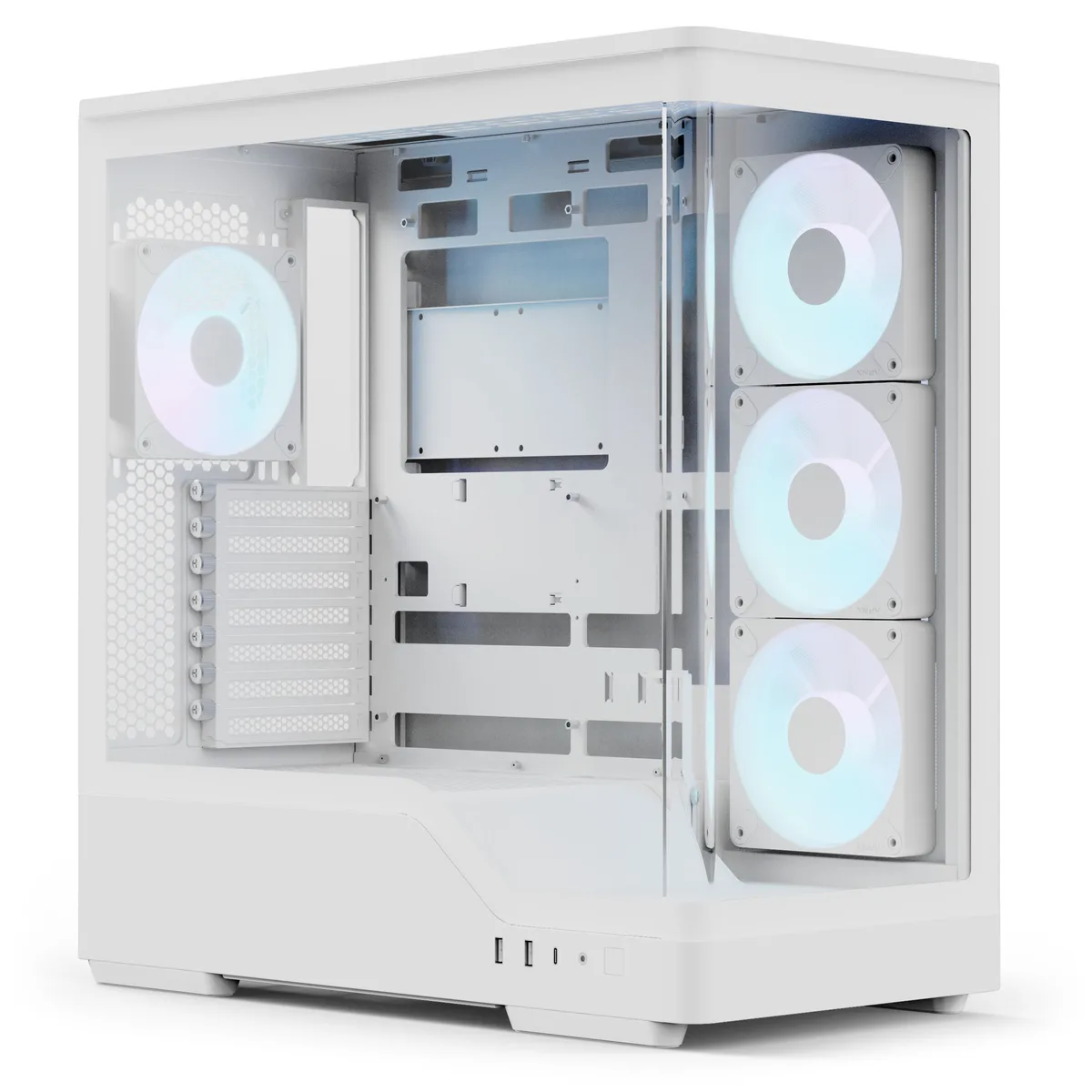 Aerocool P500A Mid Tower Case - White