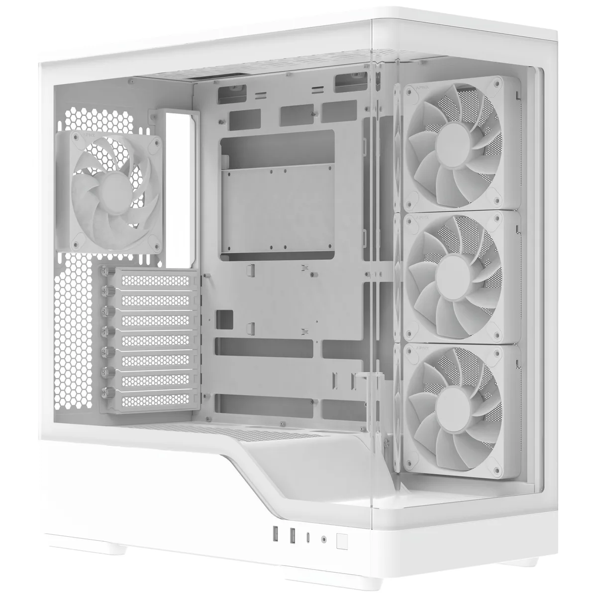 Aerocool P500A Mid Tower Case - White 5