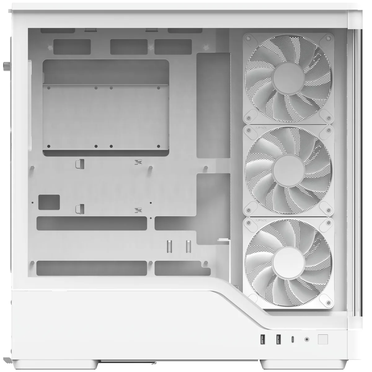 Aerocool P500A Mid Tower Case - White 8