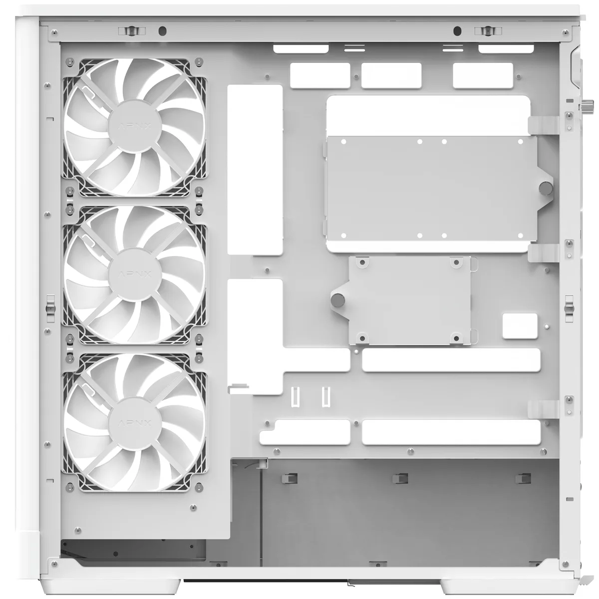 Aerocool P500A Mid Tower Case - White 10