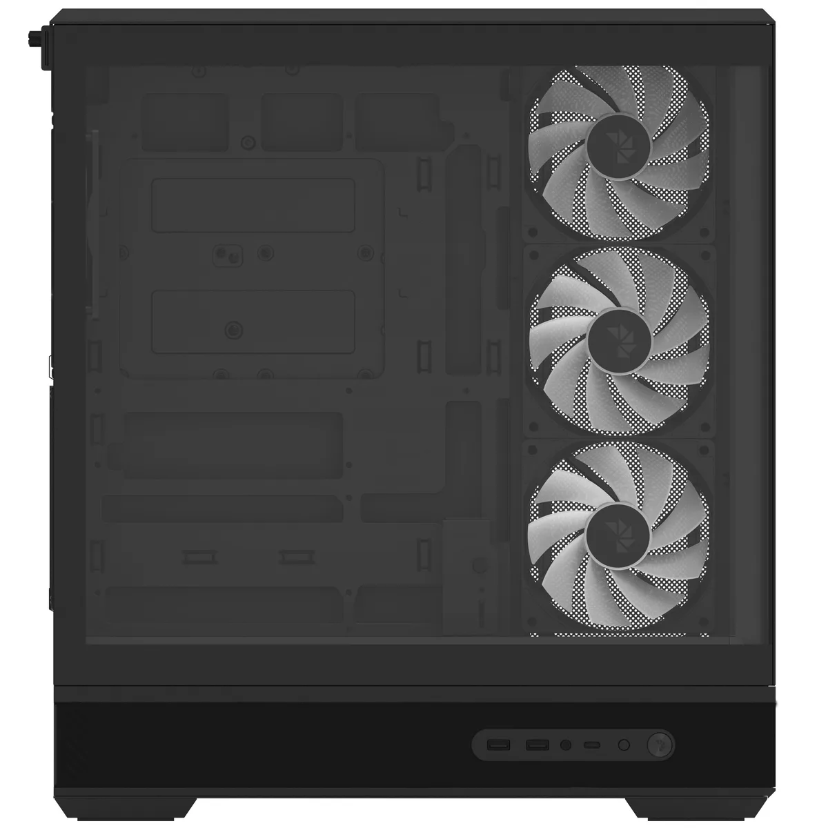 Aerocool P500B Mid Tower Case - Black 6
