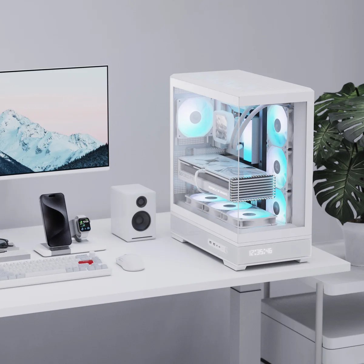 Aerocool P500B Mid Tower Case - White 2