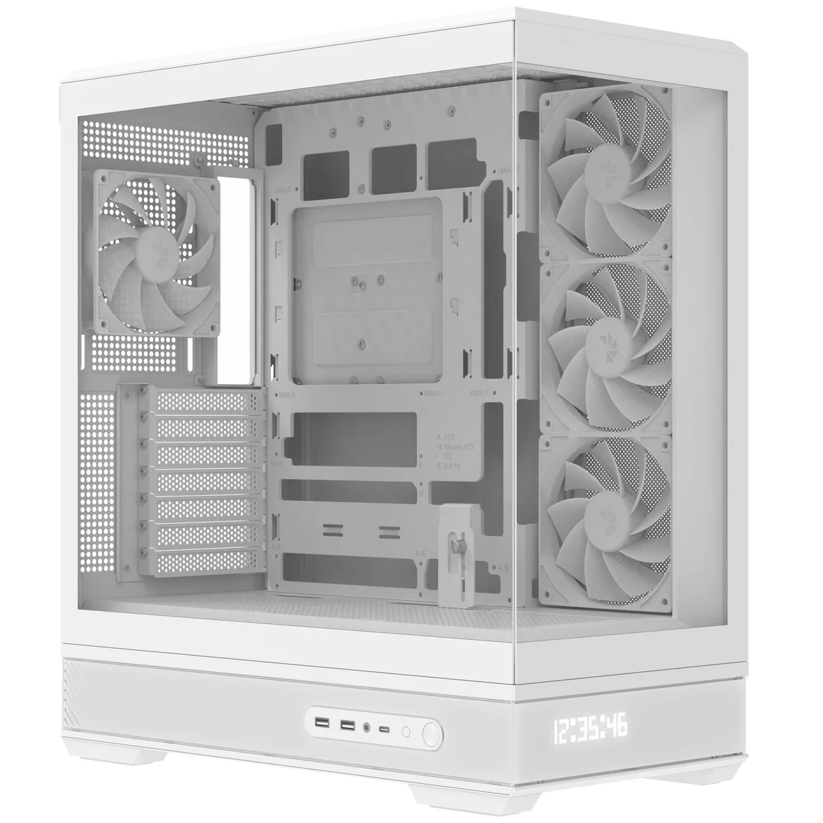 Aerocool P500B Mid Tower Case - White 3