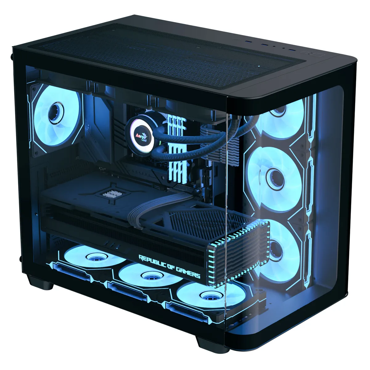 Aerocool P500C Mid Tower Case - Black 2