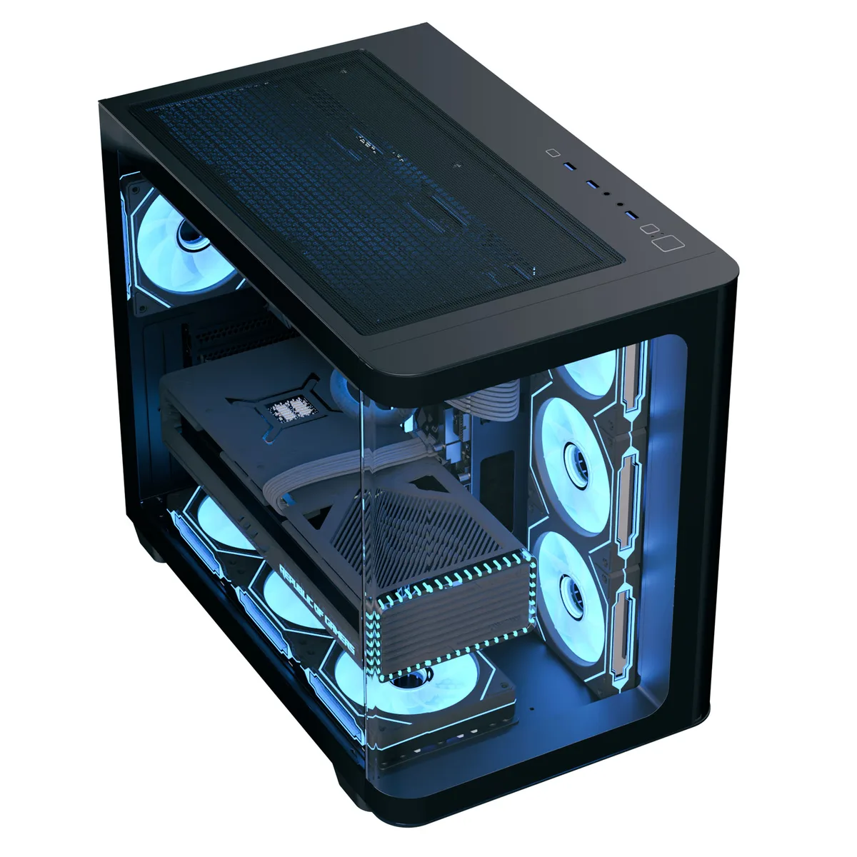 Aerocool P500C Mid Tower Case - Black 3