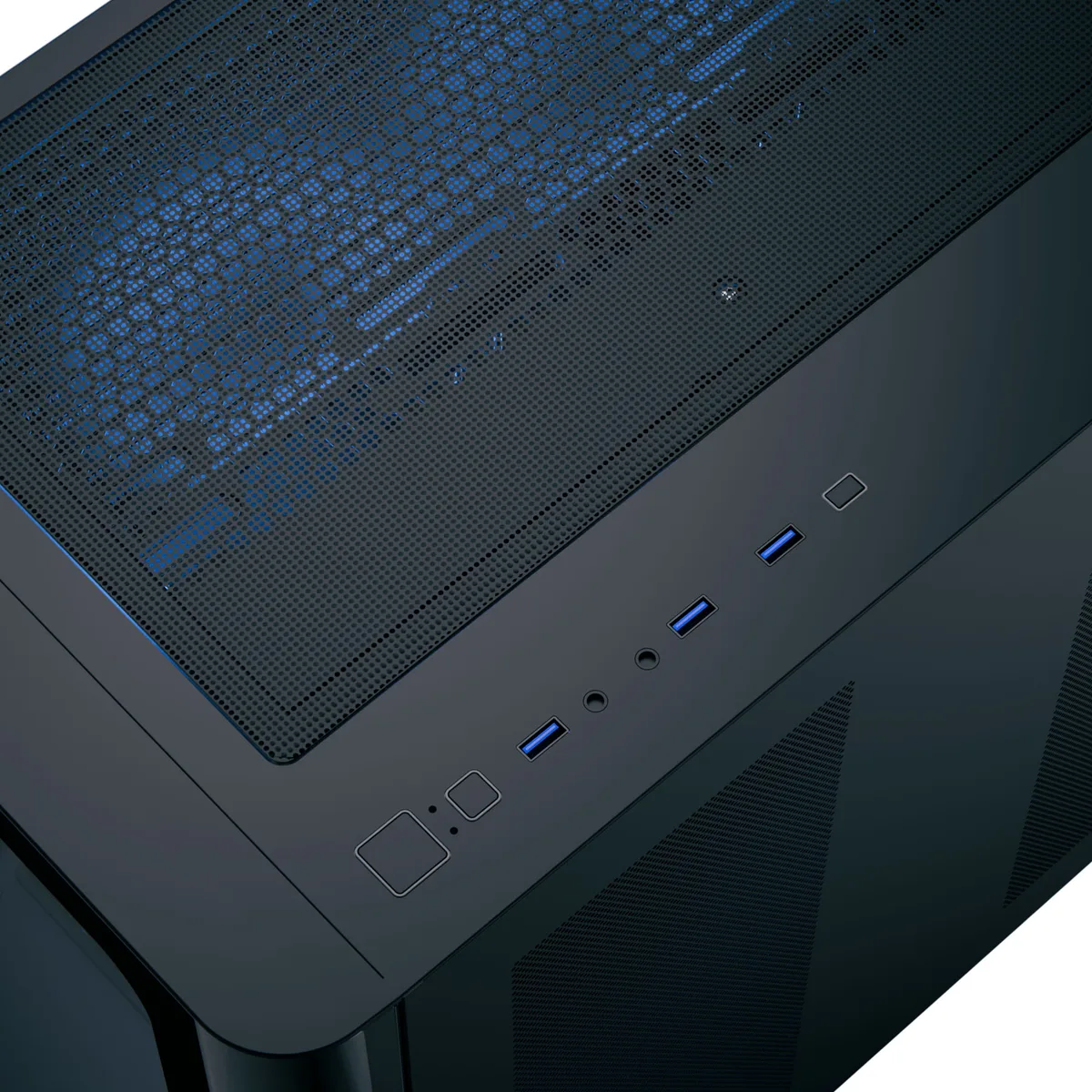 Aerocool P500C Mid Tower Case - Black 6