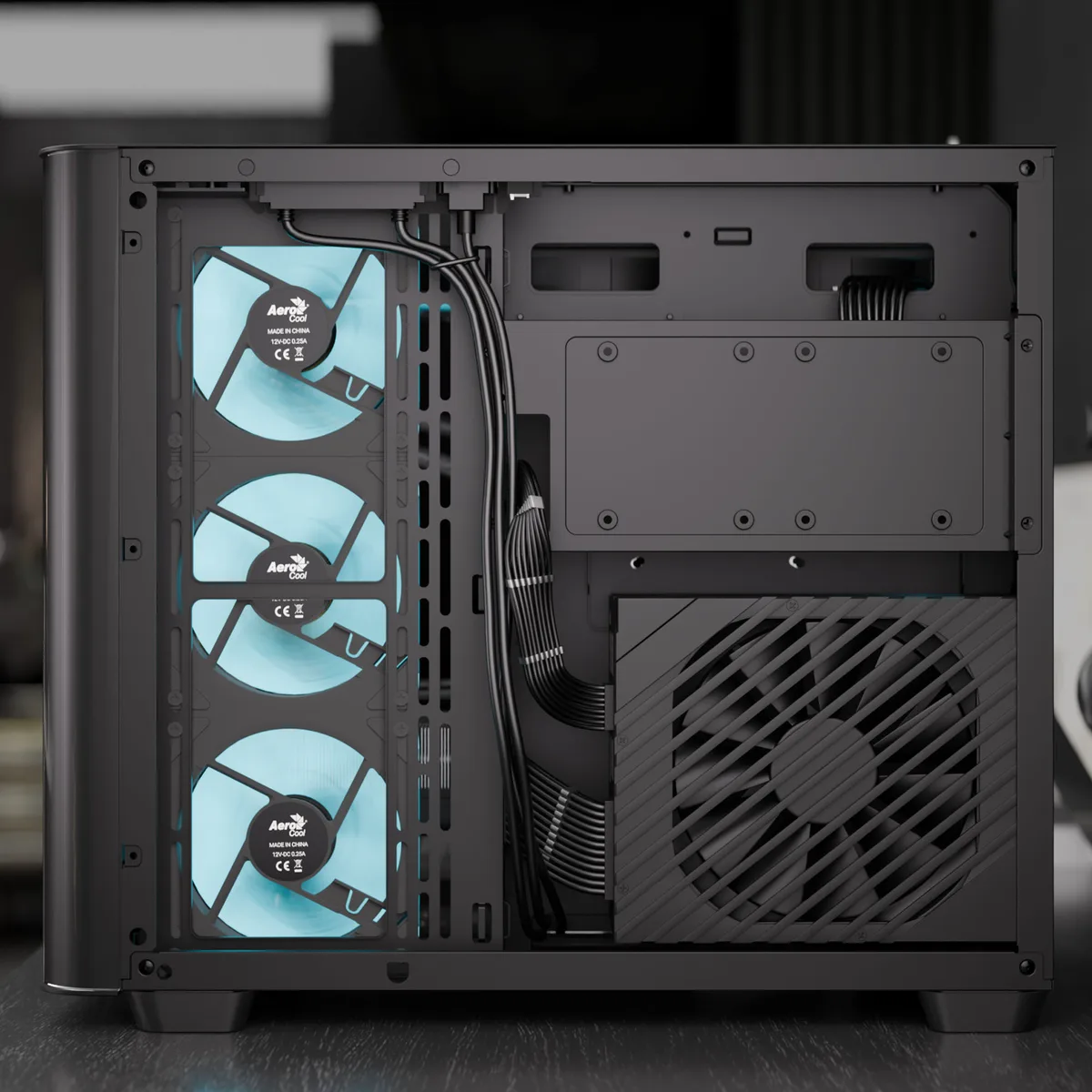 Aerocool P500C Mid Tower Case - Black 7