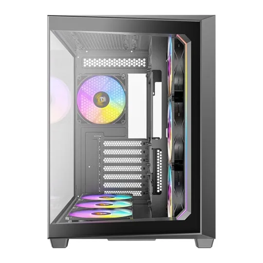 Antec C5 ARGB Mid Tower Tempered Glass PC Gaming Case Black 3