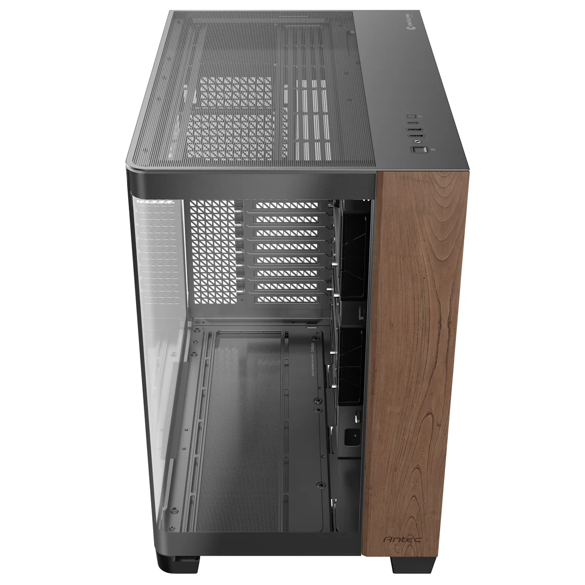 Antec C8 Curve Wood Full Tower Tempered Glass PC Gaming Case Black 16