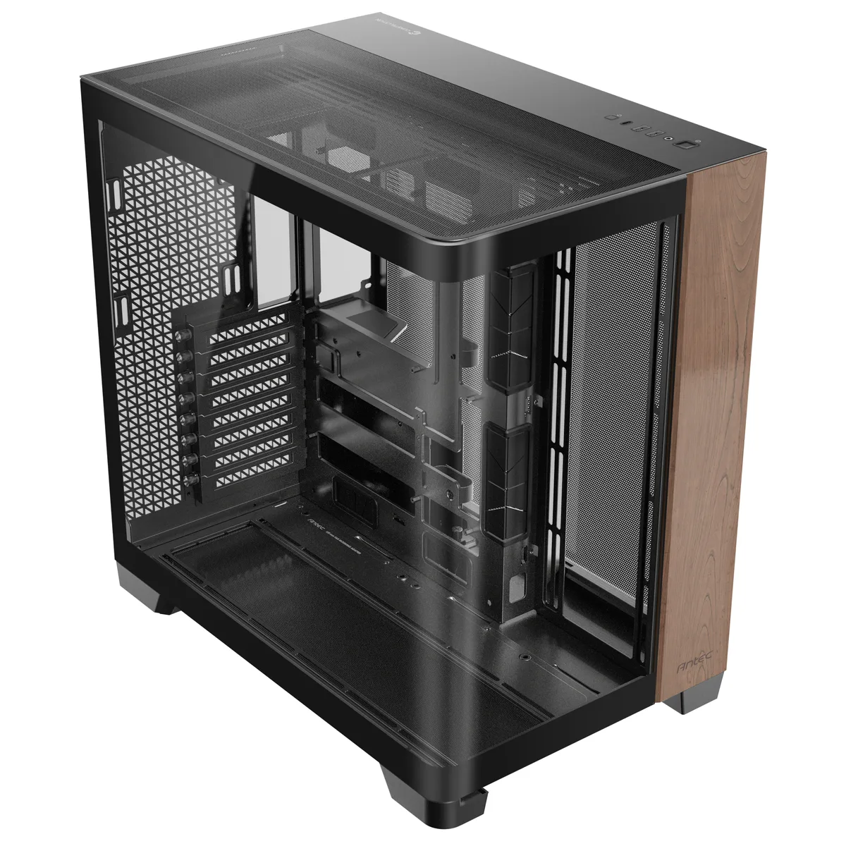 Antec C8 Curve Wood Full Tower Tempered Glass PC Gaming Case Black 19