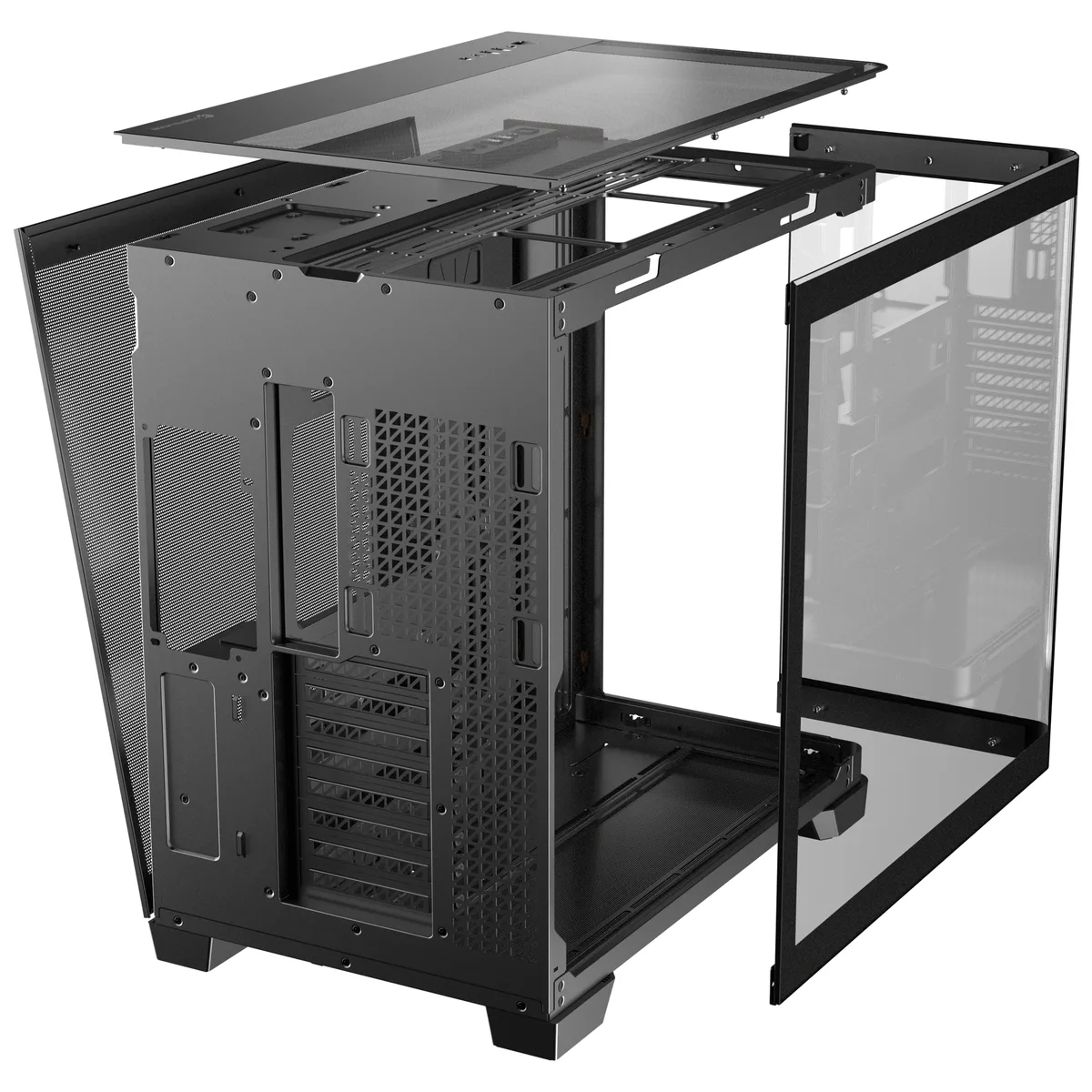Antec C8 Curve Wood Full Tower Tempered Glass PC Gaming Case Black 24