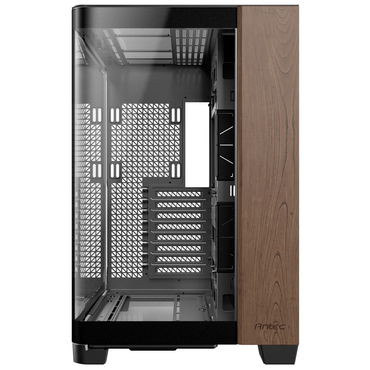 Antec C8 Curve Wood Full Tower Tempered Glass PC Gaming Case Black 7