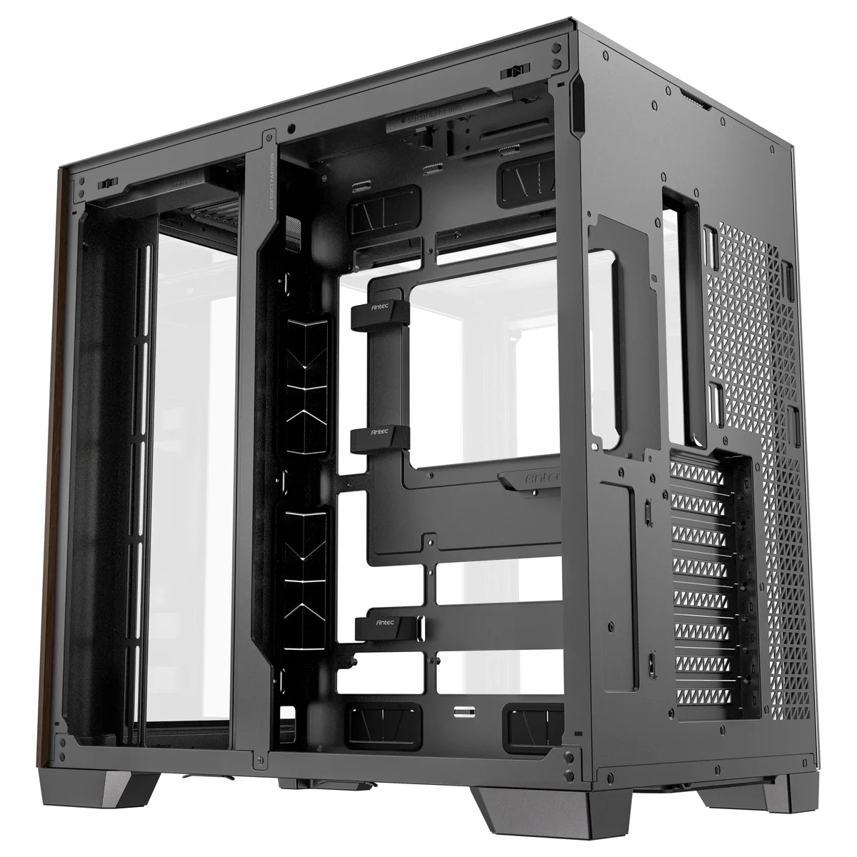 Antec C8 Curve Wood Full Tower Tempered Glass PC Gaming Case Black 8