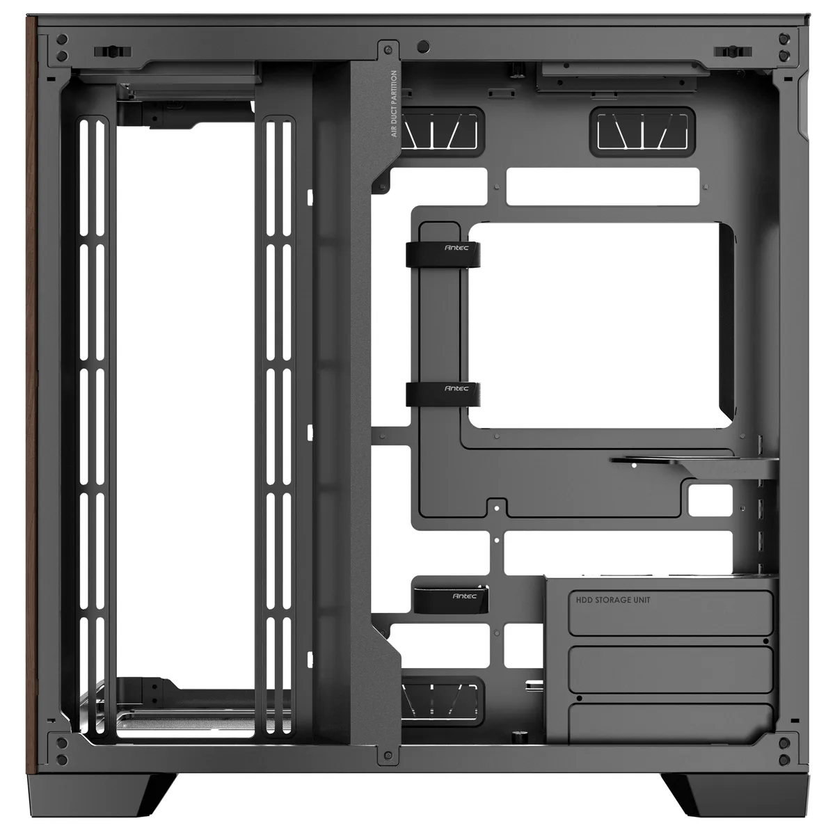 Antec C8 Curve Wood Full Tower Tempered Glass PC Gaming Case Black 9