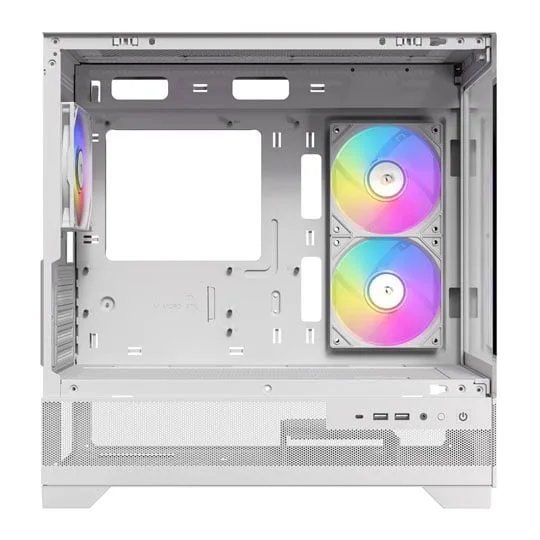 Antec CX500M ARGB MicroATX Tempered Glass White PC Gaming Case 2