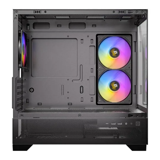 Antec CX500M RGB MicroATX Tempered Glass Black PC Gaming Case 2