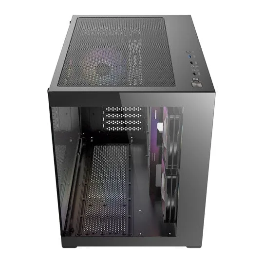 Antec CX600M ARGB mATXi Tower Tempered Glass Black PC Gaming Case 3