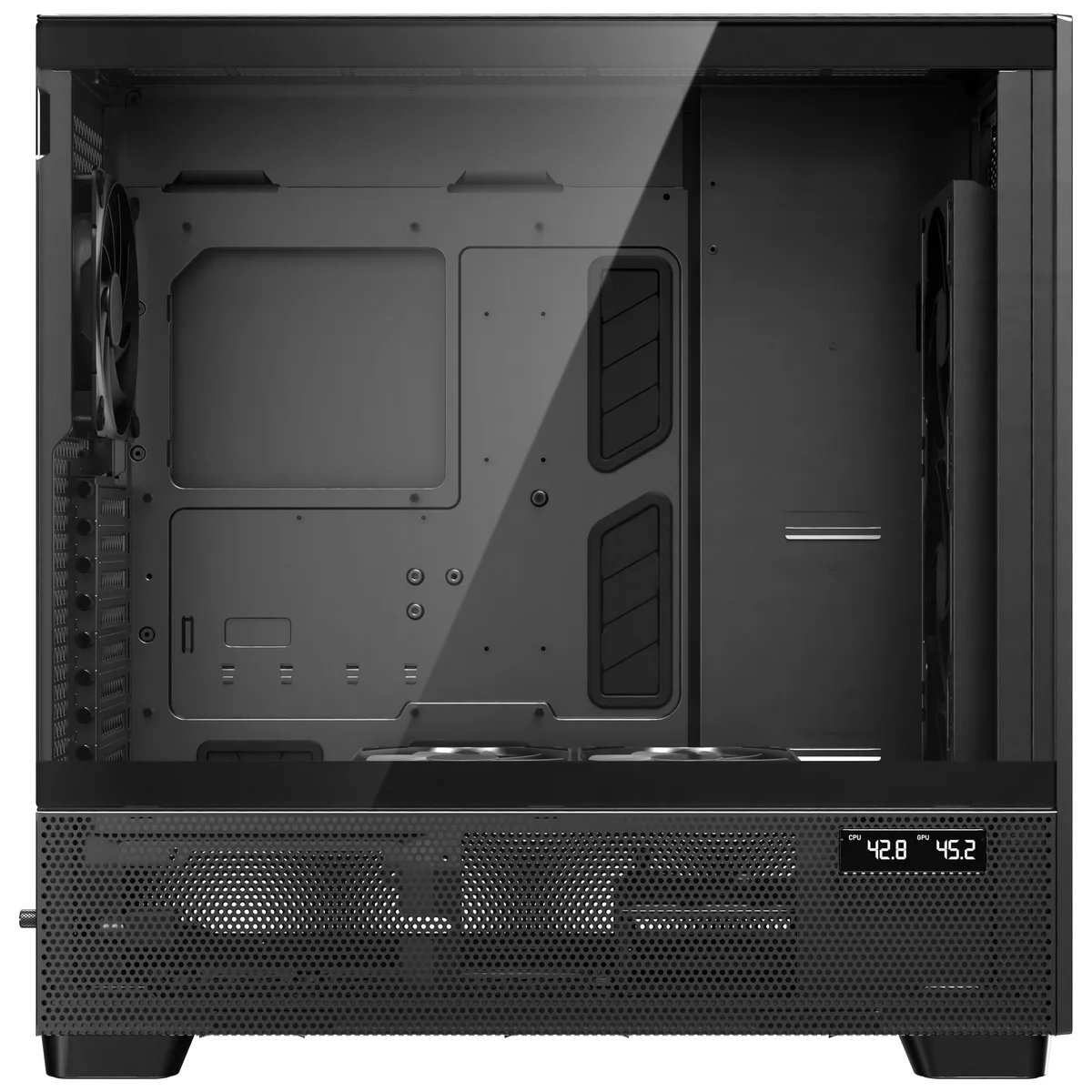 Antec Flux PRO Full Tower Tempered Glass Black/Wood PC Gaming Case 13
