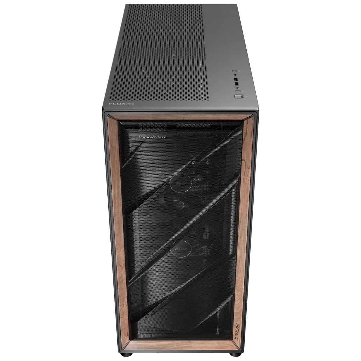 Antec Flux PRO Full Tower Tempered Glass Black/Wood PC Gaming Case 16