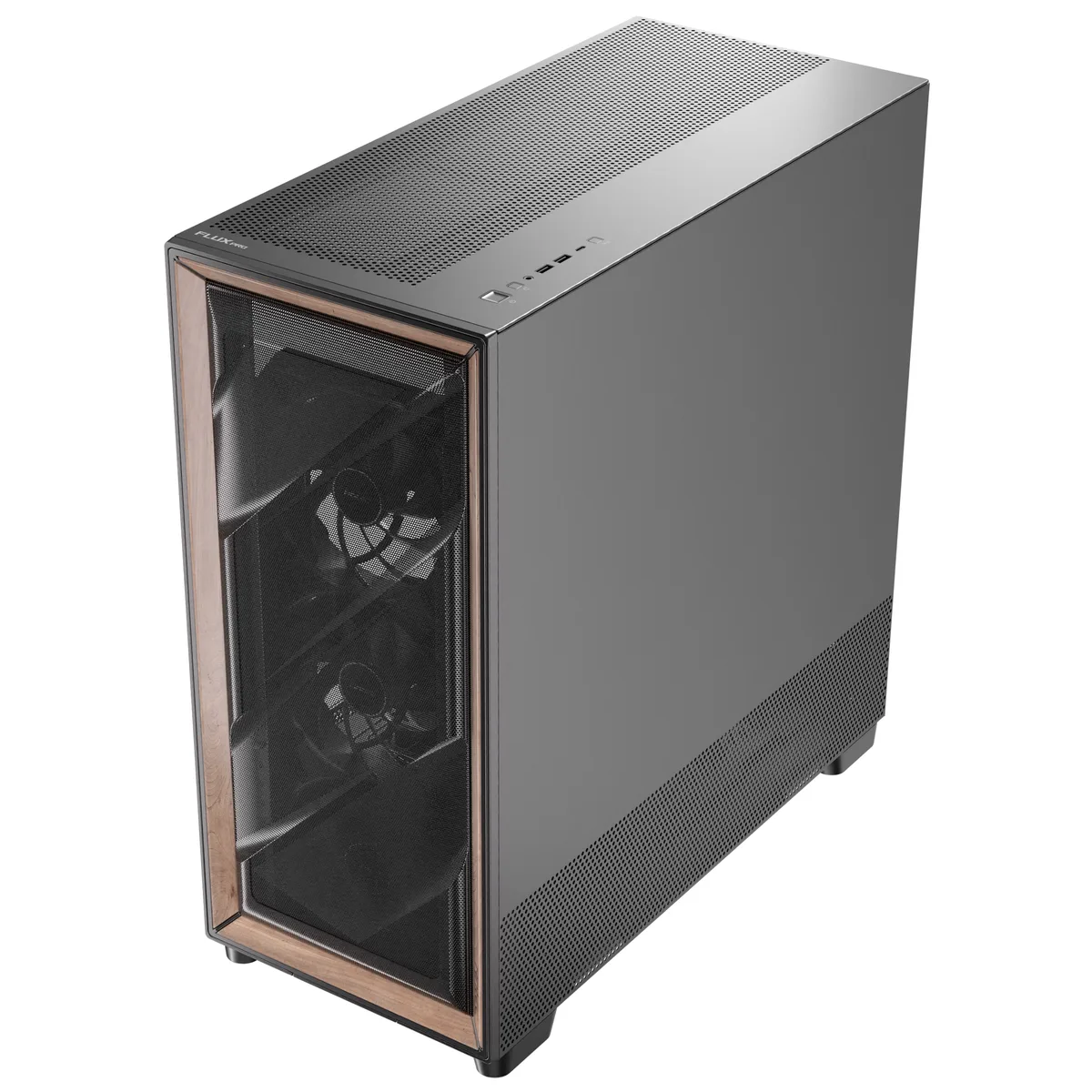 Antec Flux PRO Full Tower Tempered Glass Black/Wood PC Gaming Case 17