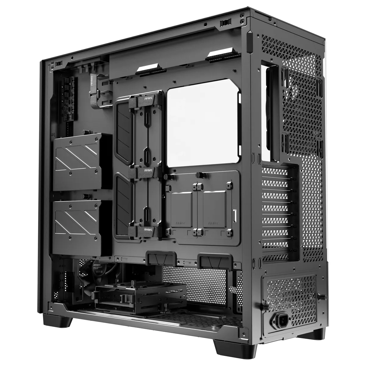 Antec Flux PRO Full Tower Tempered Glass Black/Wood PC Gaming Case 5