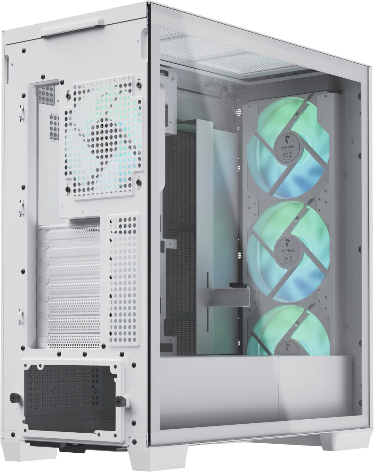 APNX Creator C1 White Mid Tower Case 2