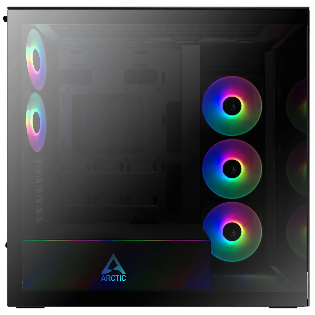 Arctic Xtender ARGB Glass Mid-Tower E-ATX Case - Mirror Black 3