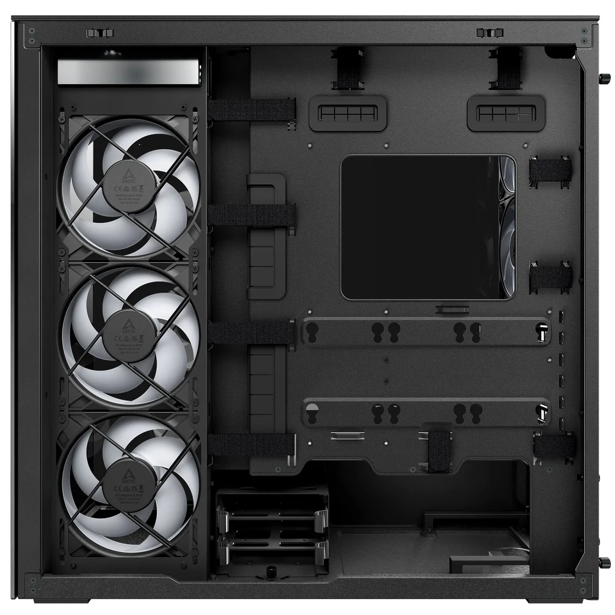 Arctic Xtender ARGB Glass Mid-Tower E-ATX Case - Mirror Black 6