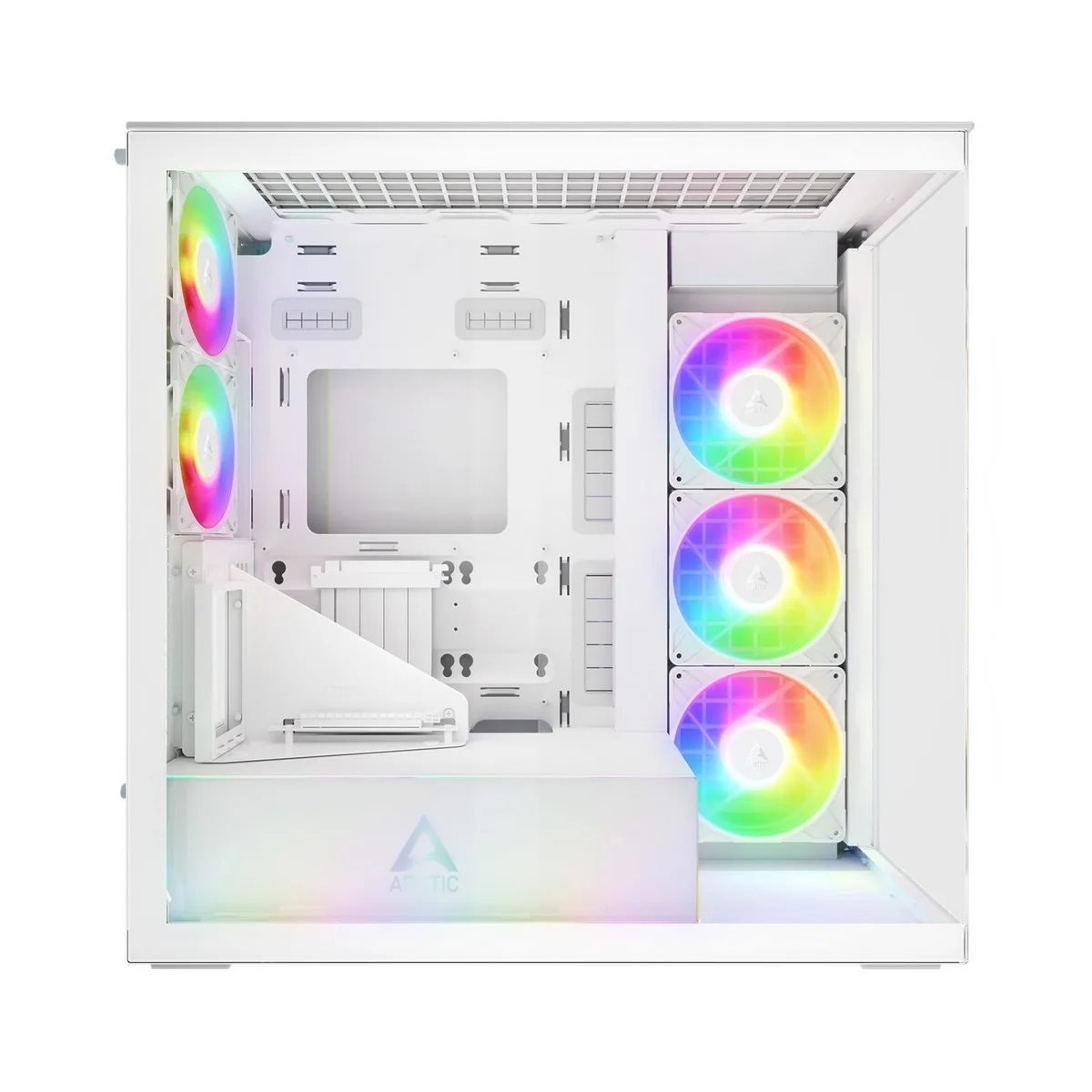 Arctic Xtender ARGB Glass Vertical GPU Mount Mid-Tower E-ATX Case - White 2