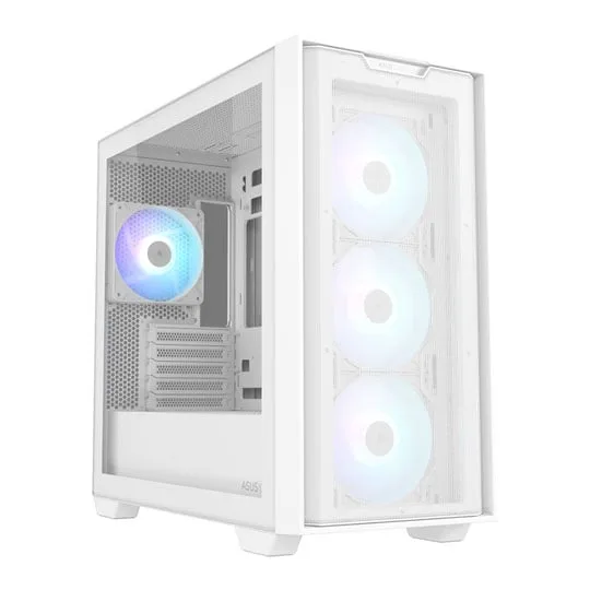 ASUS A21 PLUS MicroATX ARGB White Gaming Case