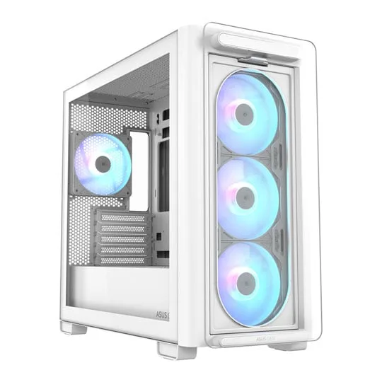 ASUS A23 PLUS MicroATX ARGB White Gaming Case