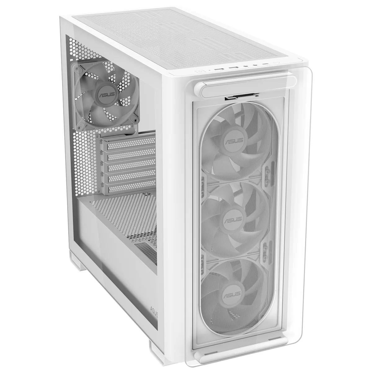 Asus A23 PLUS TG ARGB M-ATX Case - White 2