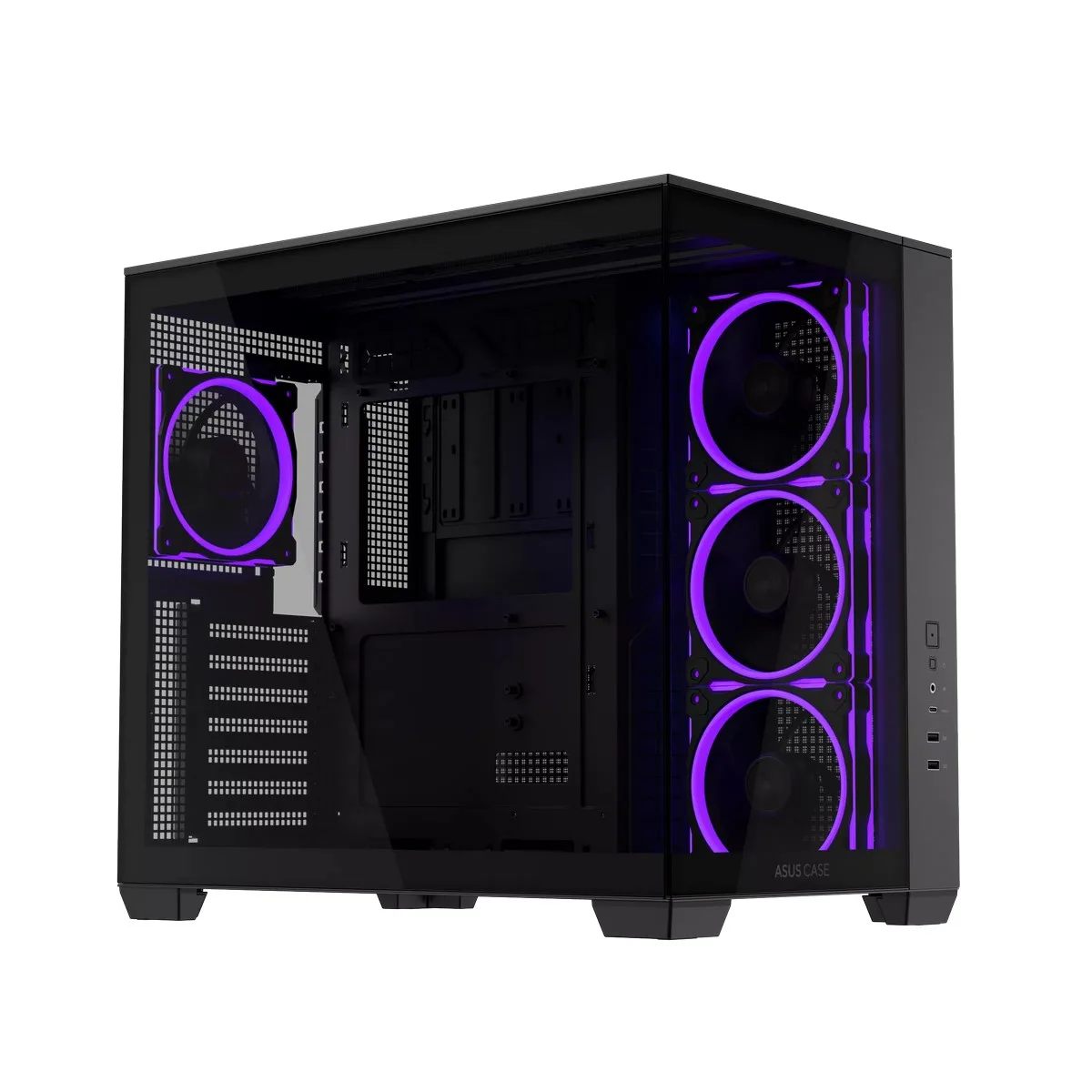 Asus A32 Plus ARGB Dual-Chamber Gaming Case - Black 2
