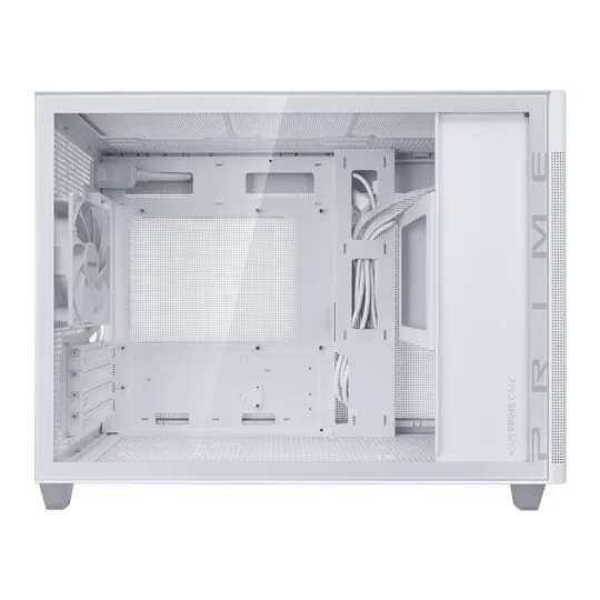 ASUS PRIME AP201 MicroATX White Gaming Case 2