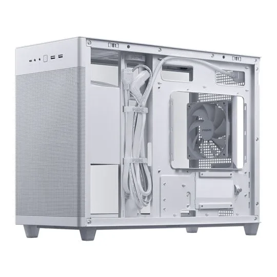 ASUS PRIME AP201 MicroATX White Gaming Case 3